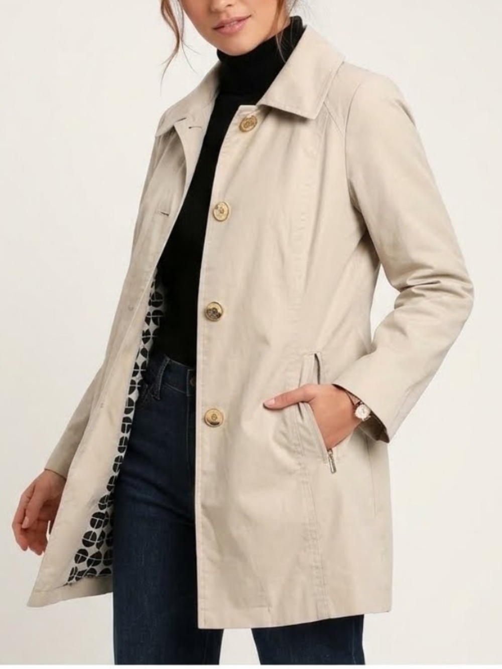 REVOLVE | TRINA TURK Khaki Trench Coat Size 0